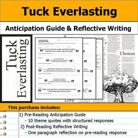 Tuck everlasting unit pre anticipation guide. - Sharks rays elasmobranch guide of the world.